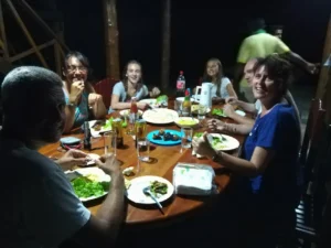 Its the dinner time Sri Lanka and our Family Tour