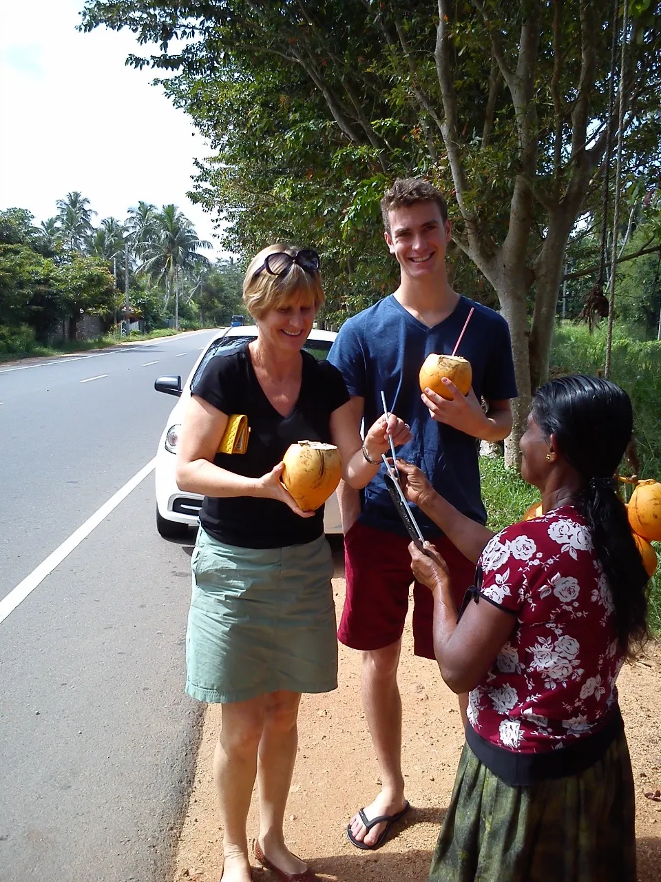 drinking king coconut Sri Lanka